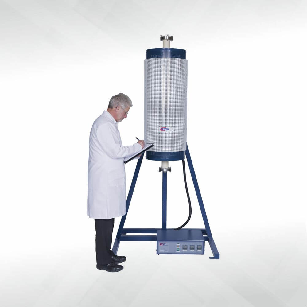 3 zone vertical tube furnace