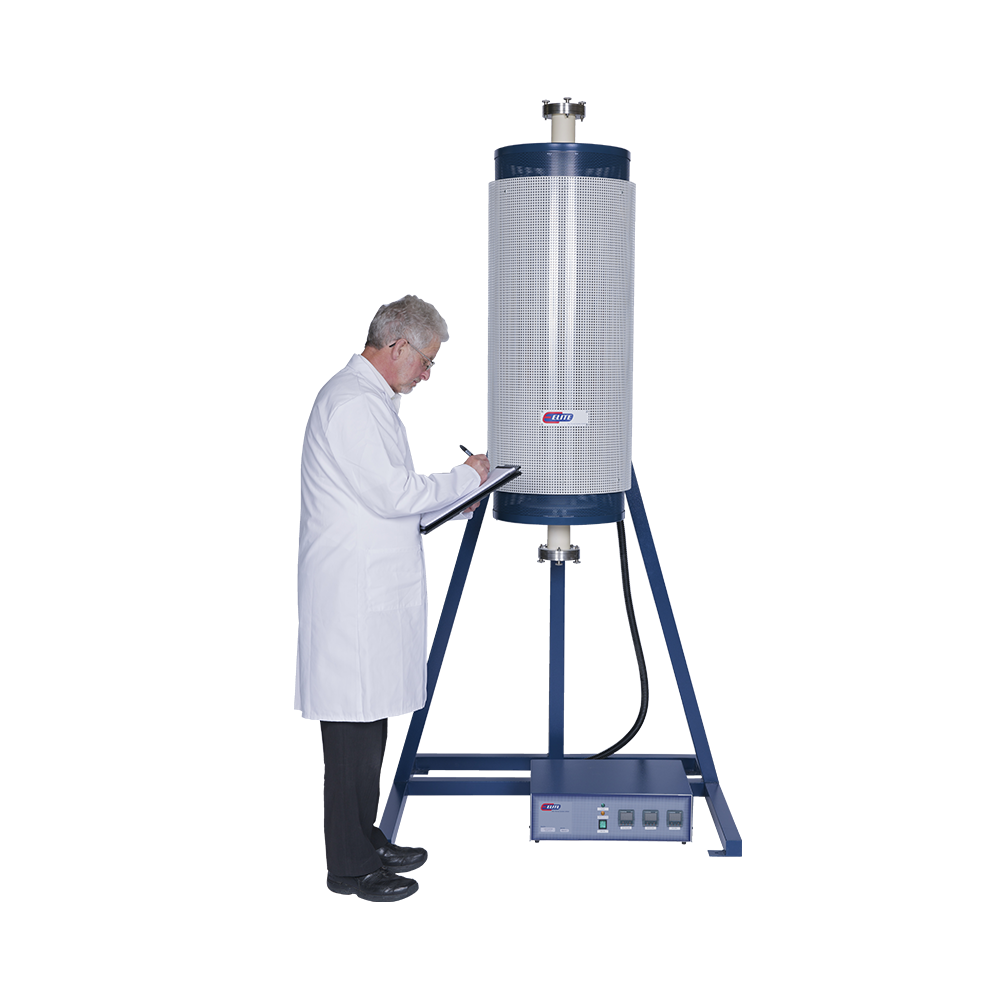 3 zone vertical tube furnace