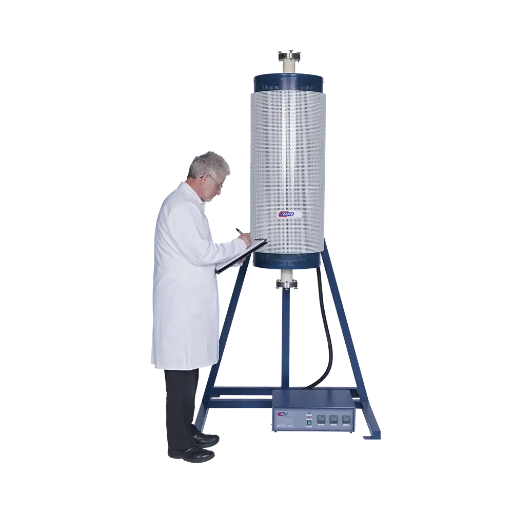 3 zone vertical tube furnace