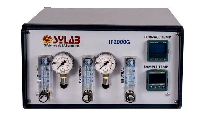 Sylab IF2000G Ash Fusion Analyzer, a laboratory instrument used to determine the ash fusion temperatures of materials like coal, coke, biomass, and biofuels.