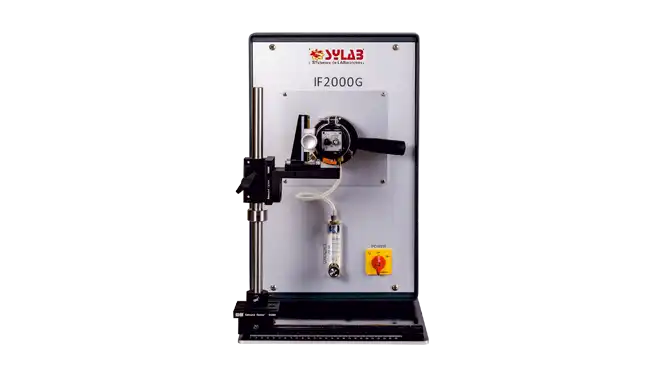 Sylab IF2000G Ash Fusion Analyzer, an instrument used to determine the ash fusion points of various materials like coal, coke, and biomass by means of image analysis.