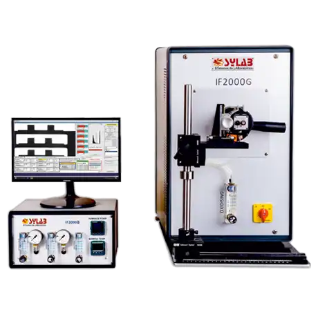Sylab IF2000G Ash Fusion Analyzer, a fully automatic instrument used for determining ash fusion points through image analysis.