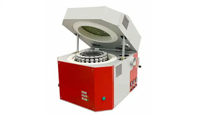 Thermogravimetric Analyzer (TGA) 3000, which is a type of proximate analyzer used for material characterization.